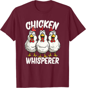 Chicken Whisperer T-Shirt - T-Shirt | Maroon