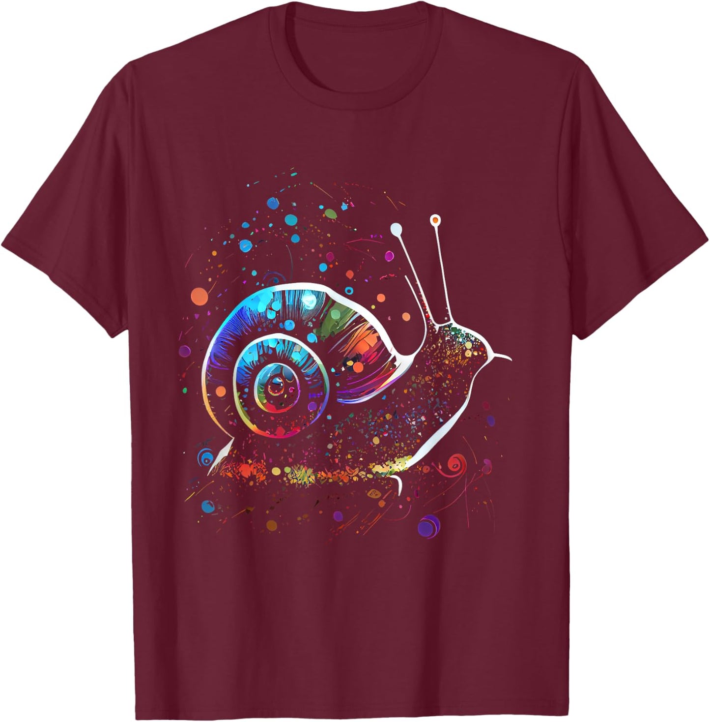 Schnecke Schnecken Lieblingstier Tier Lahme Schnecke T-Shirt - T-Shirt | Maroon