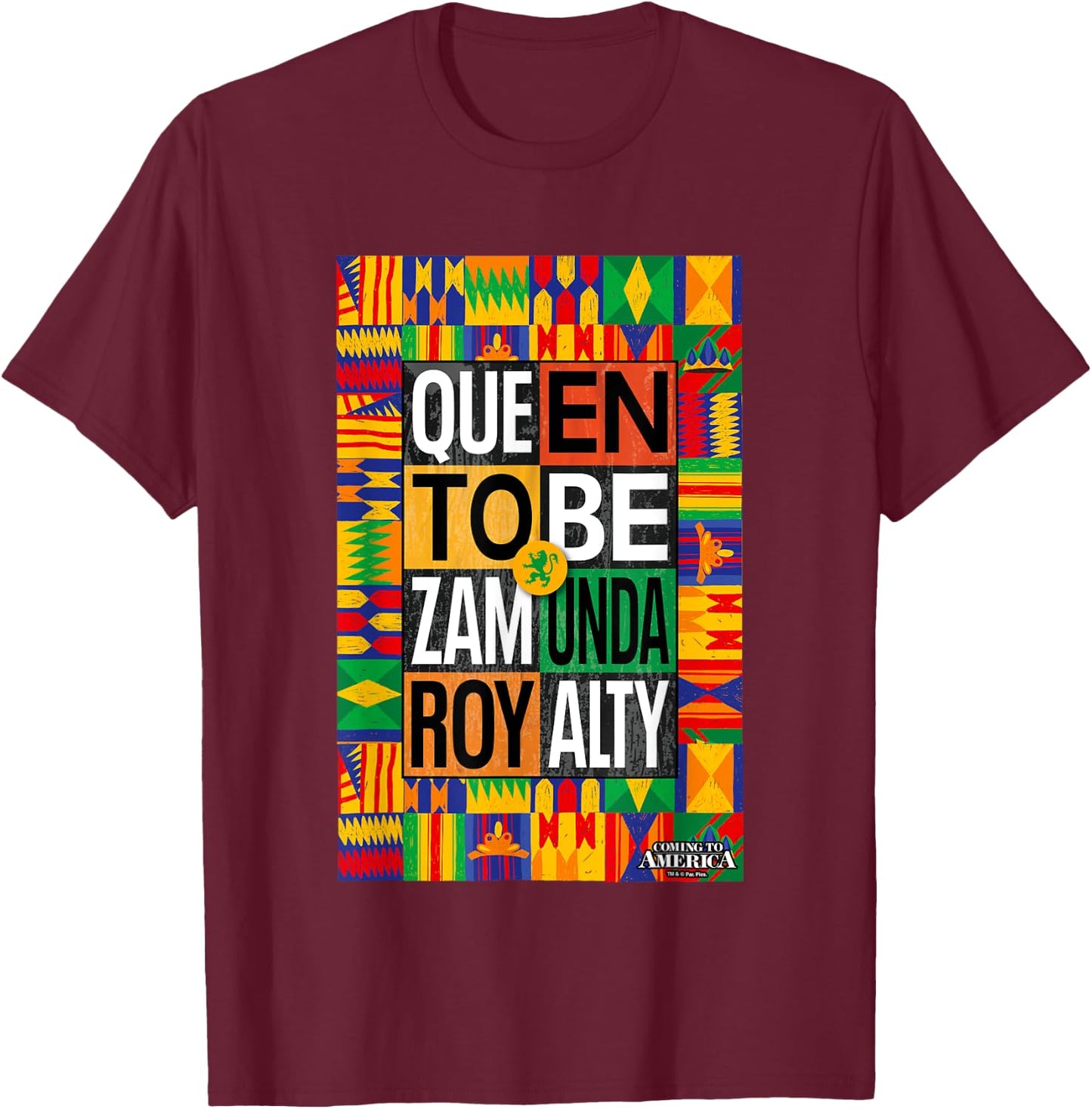 Coming To America Queen To Be Zamunda Royalty T-Shirt - T-Shirt | Maroon