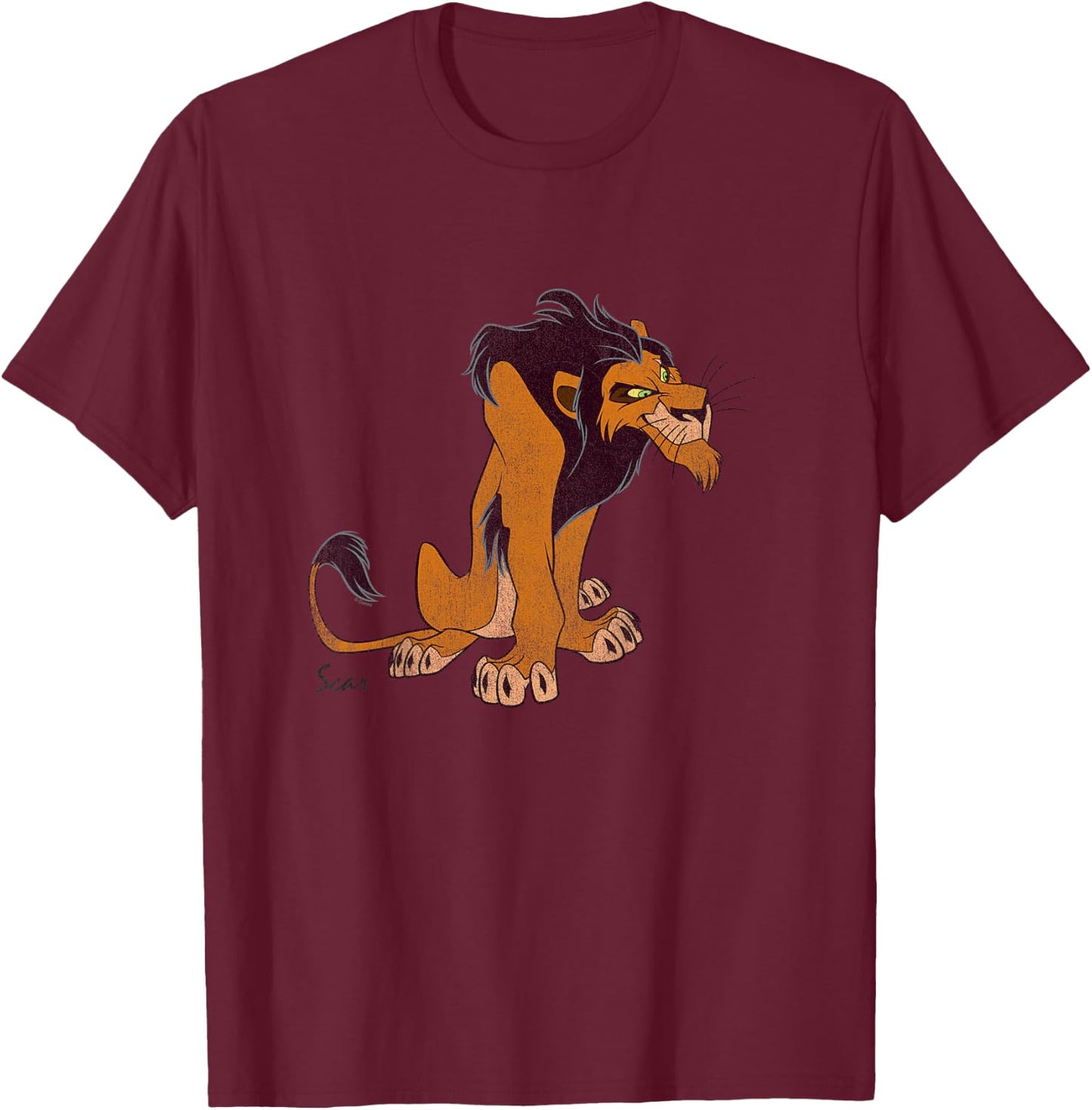 Kids Lion King Scar Classic , white, 2 T-Shirt - T-Shirt | Maroon