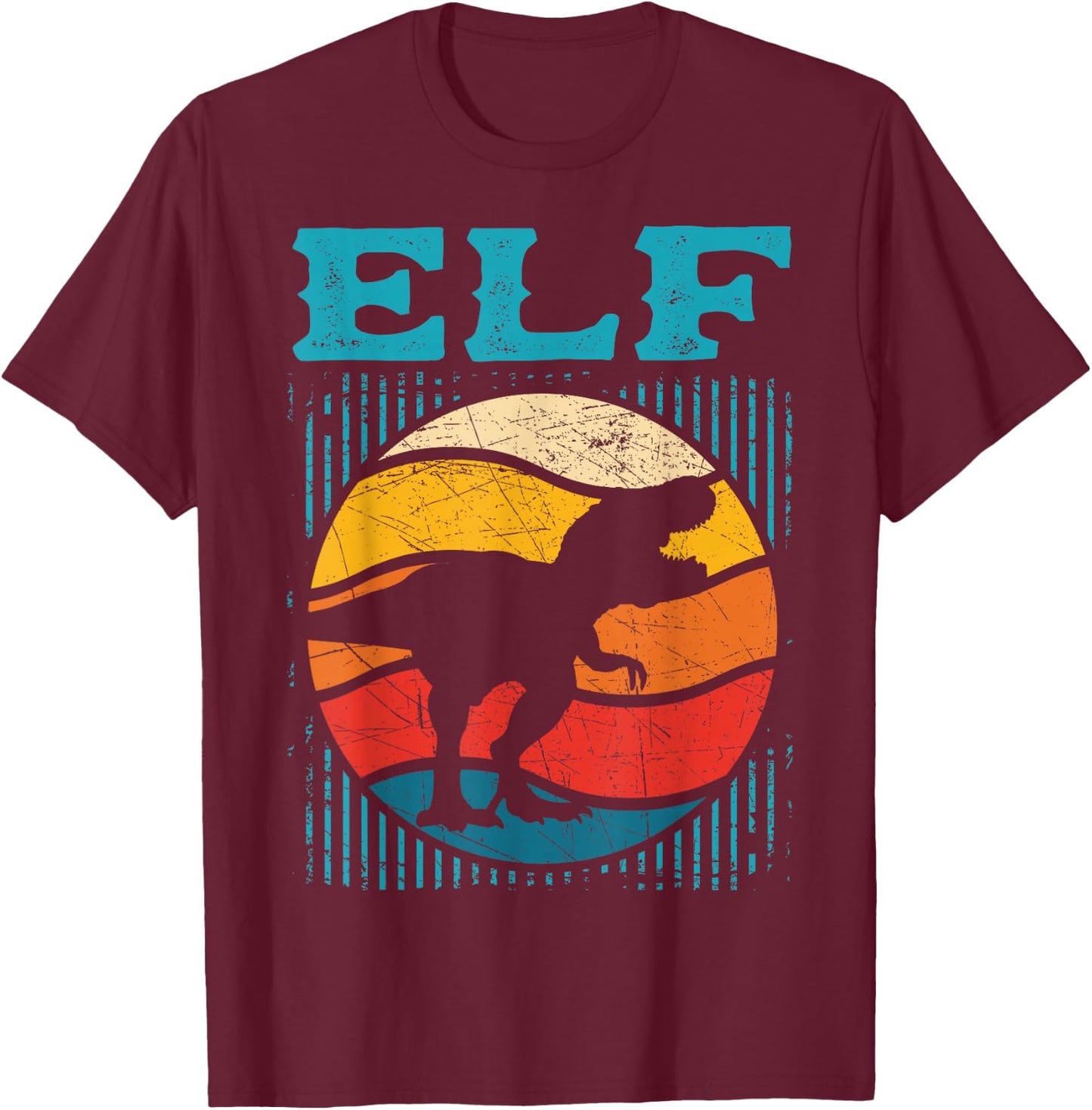 Dino 11 Years | Dinosaur | 11th Birthday Boy Dino Fan , black, S T-Shirt - T-Shirt | Maroon