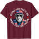 Stand for The Flag Kneel for The Cross Patriotic Monkey T-Shirt - T-Shirt | Maroon