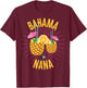 Bahamas Family Nana Cruise Vacation Beach Bahamian Flag Women Kids T-Shirt - T-Shirt | Maroon