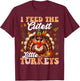 Lunch Lady Thanksgiving I Feed The Cutest Little Turkeys T-Shirt - T-Shirt | Maroon
