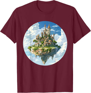 Castle in the Sky Costume T-Shirt - T-Shirt | Maroon