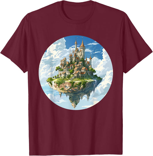 Castle in the Sky Costume T-Shirt - T-Shirt | Maroon