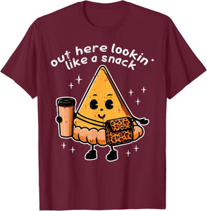 Thanksgiving Pumpkin Pie Lookin Like Snack Women Kids Men T-Shirt - T-Shirt | Maroon