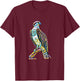 Hawk Bird of Prey Motif Beak Claws Birds colorful Falcon T-Shirt - T-Shirt | Maroon
