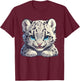 Snow Leopards Lovers Snow Leopard T-Shirt - T-Shirt | Maroon