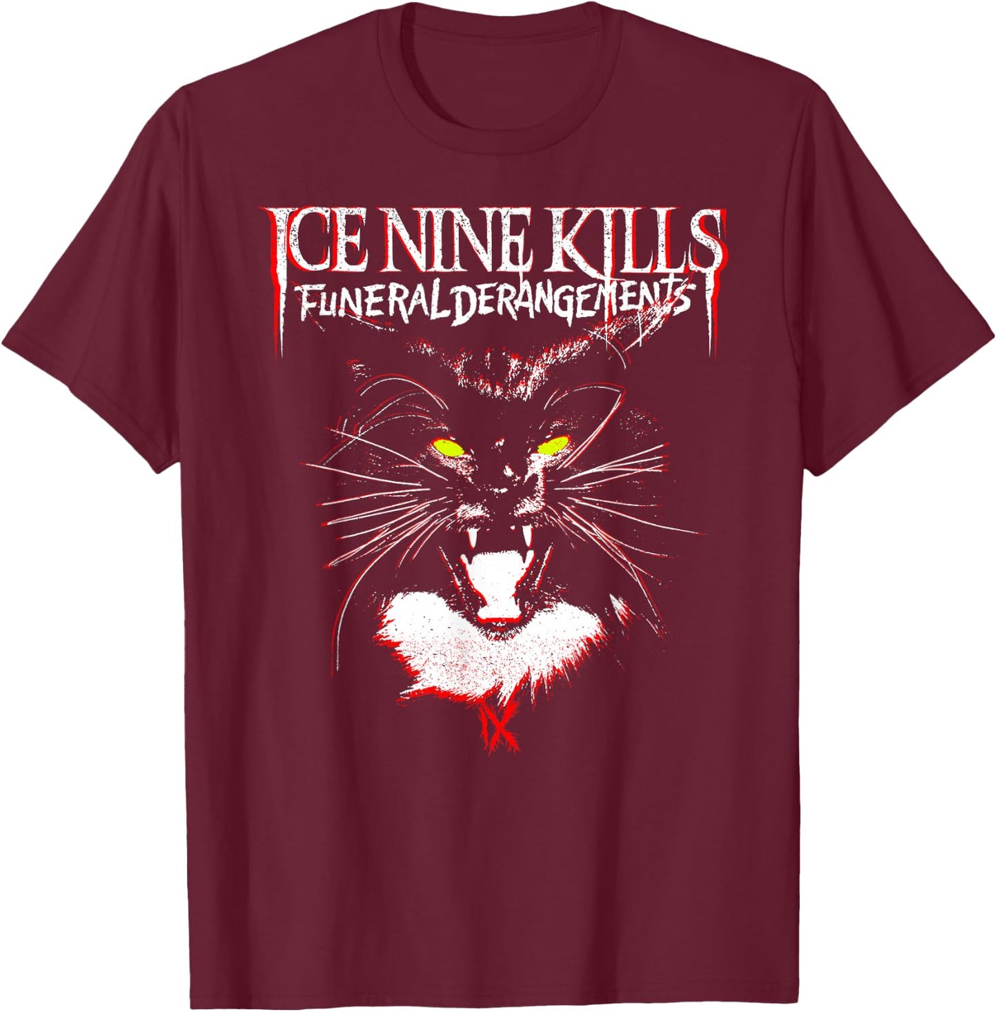 Ice Nine Kills - Funeral Derangements Halloween , black T-Shirt - T-Shirt | Maroon