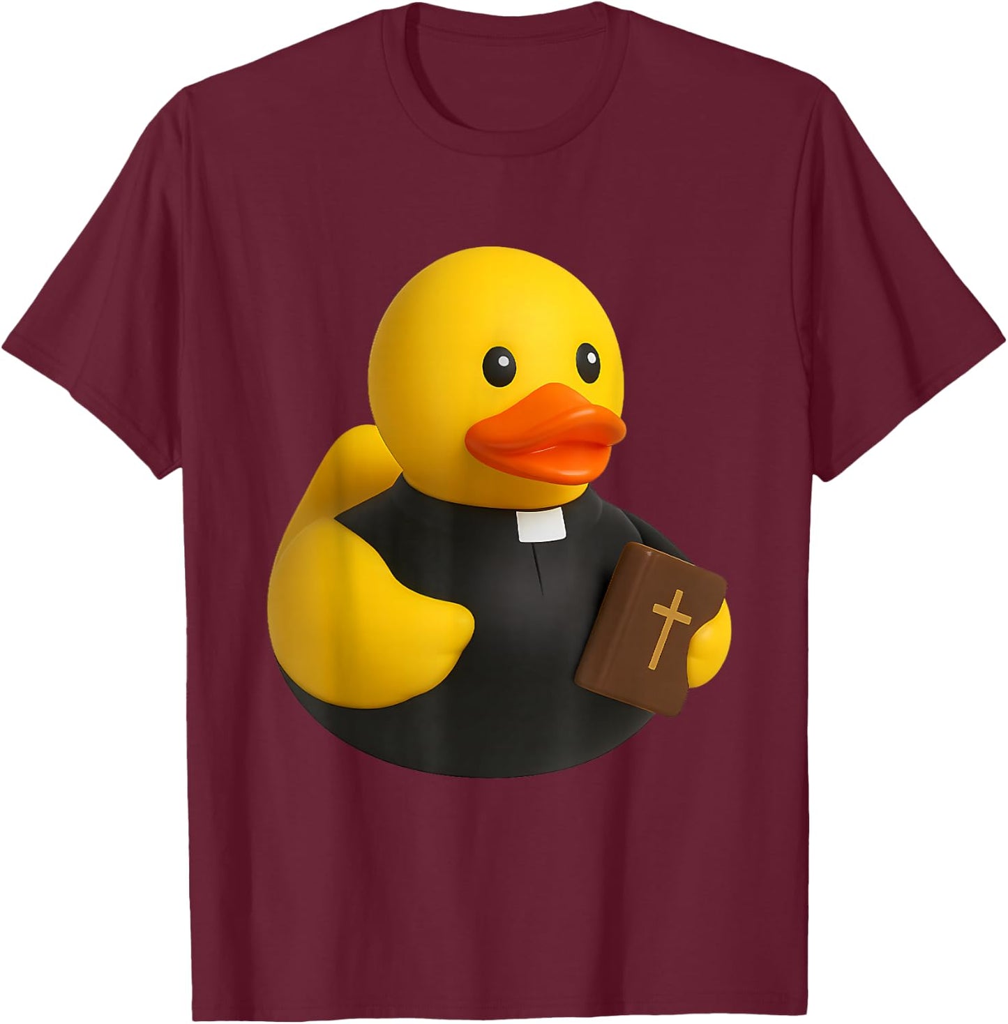 Pastor Rubber Duck Ducky Duckie T-Shirt - T-Shirt | Maroon