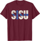 Sisu Finnish flag vintage distressed T Shirt Finland Suomi T-Shirt - T-Shirt | Maroon