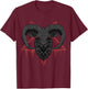 Baphomet Satanic Head T-Shirt - T-Shirt | Maroon