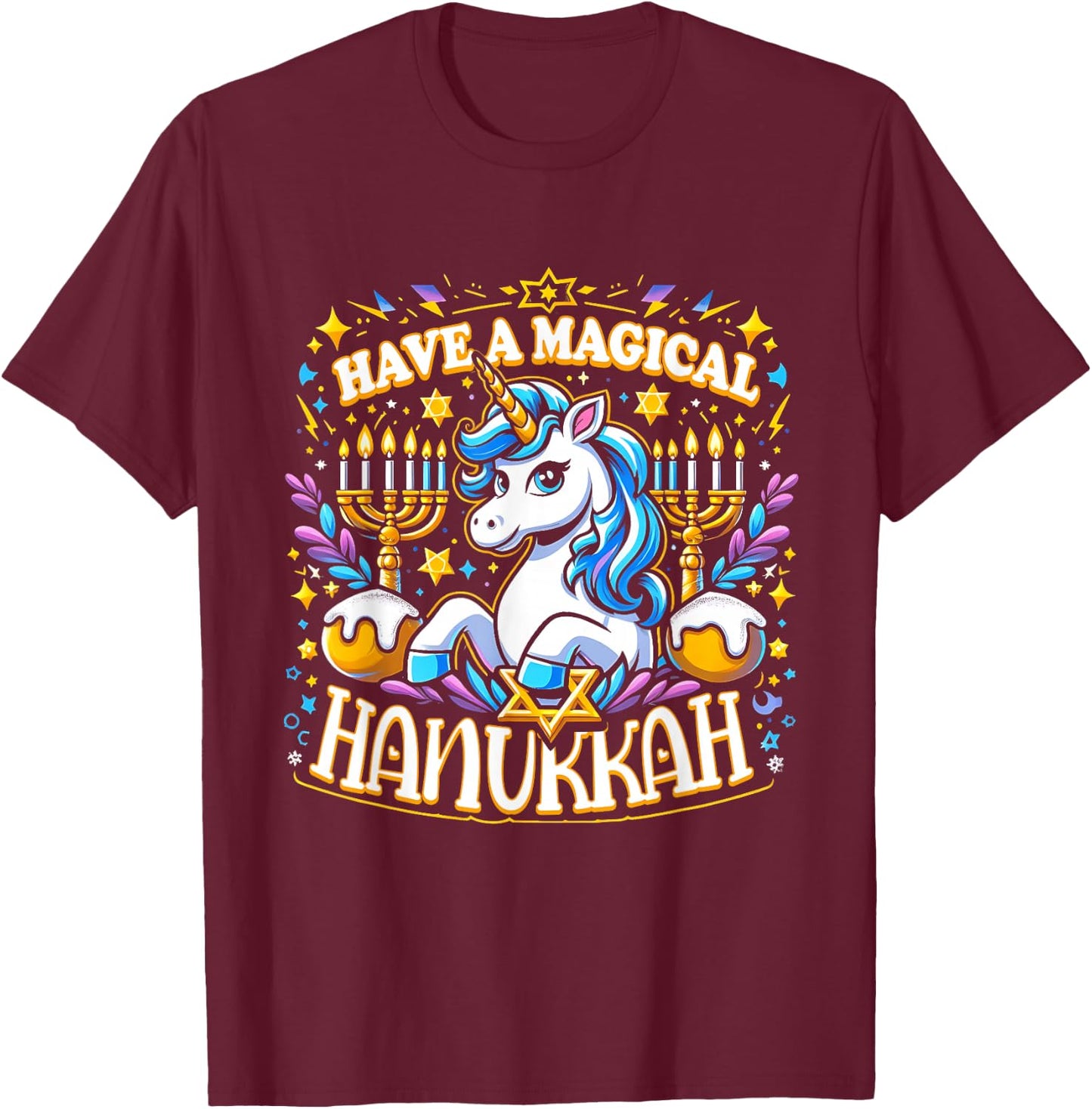 Girls Holiday T-Shirt - T-Shirt | Maroon