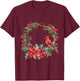 Red Cardinal Christmas Bird Merry Christmas Pajama T-Shirt - T-Shirt | Maroon
