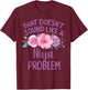 Niya Personalized Cute Flower Girls Niya Name T-Shirt - T-Shirt | Maroon