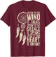 Indian Cherokee Indian Pride Tribal Headdress Art , black T-Shirt - T-Shirt | Maroon