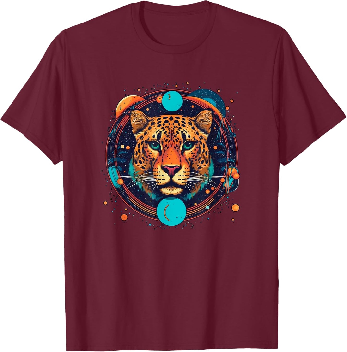 Leopard Wild Animal Leopard Men Women Kids T-Shirt - T-Shirt | Maroon
