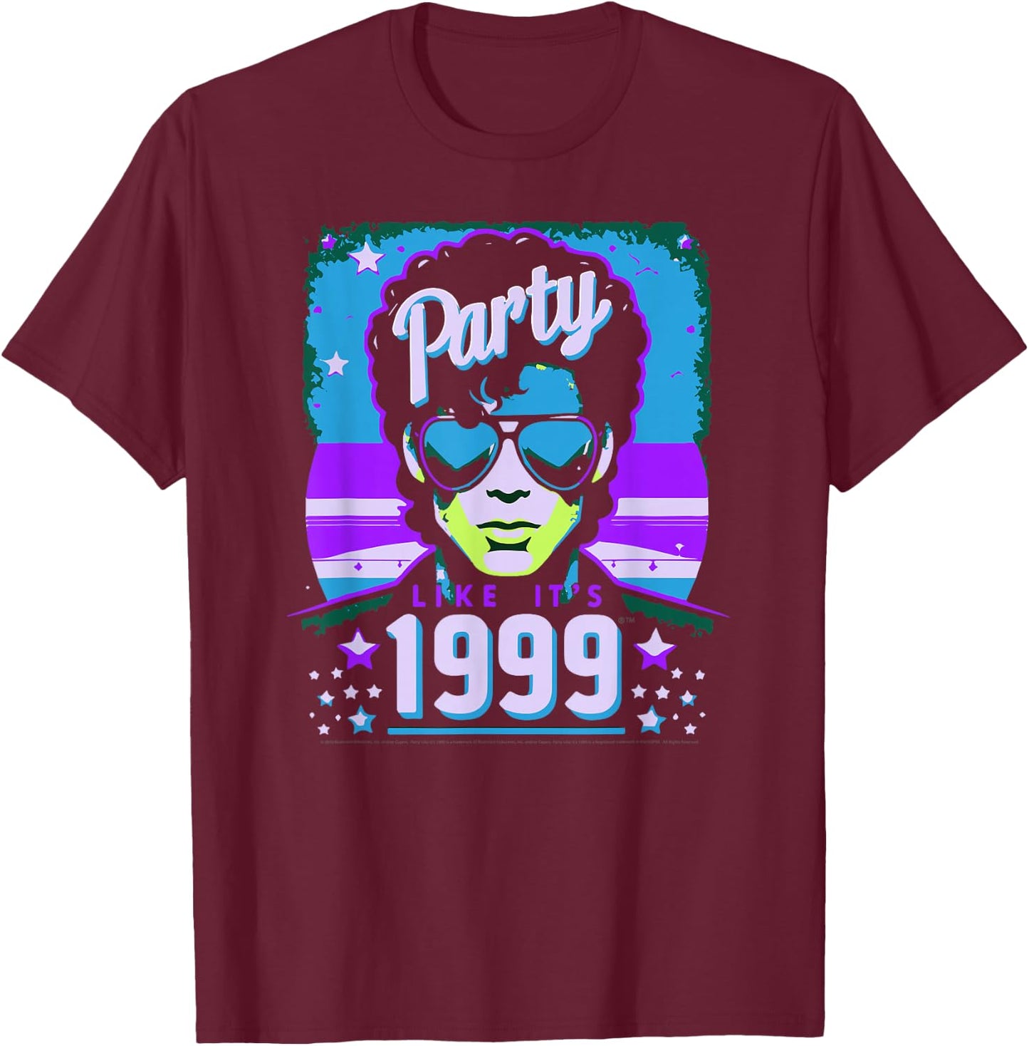 Party Like Its 1999 - Design KB-16d T-Shirt - T-Shirt | Maroon