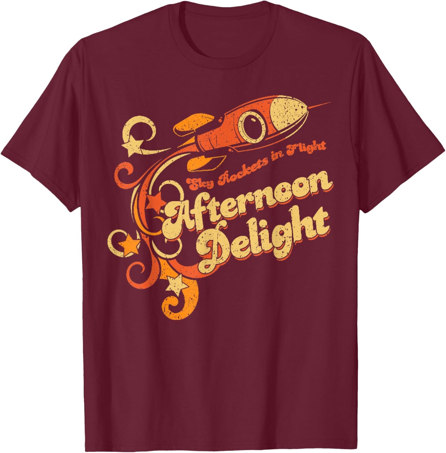 Vintage Afternoon Delight T-Shirt - T-Shirt | Maroon