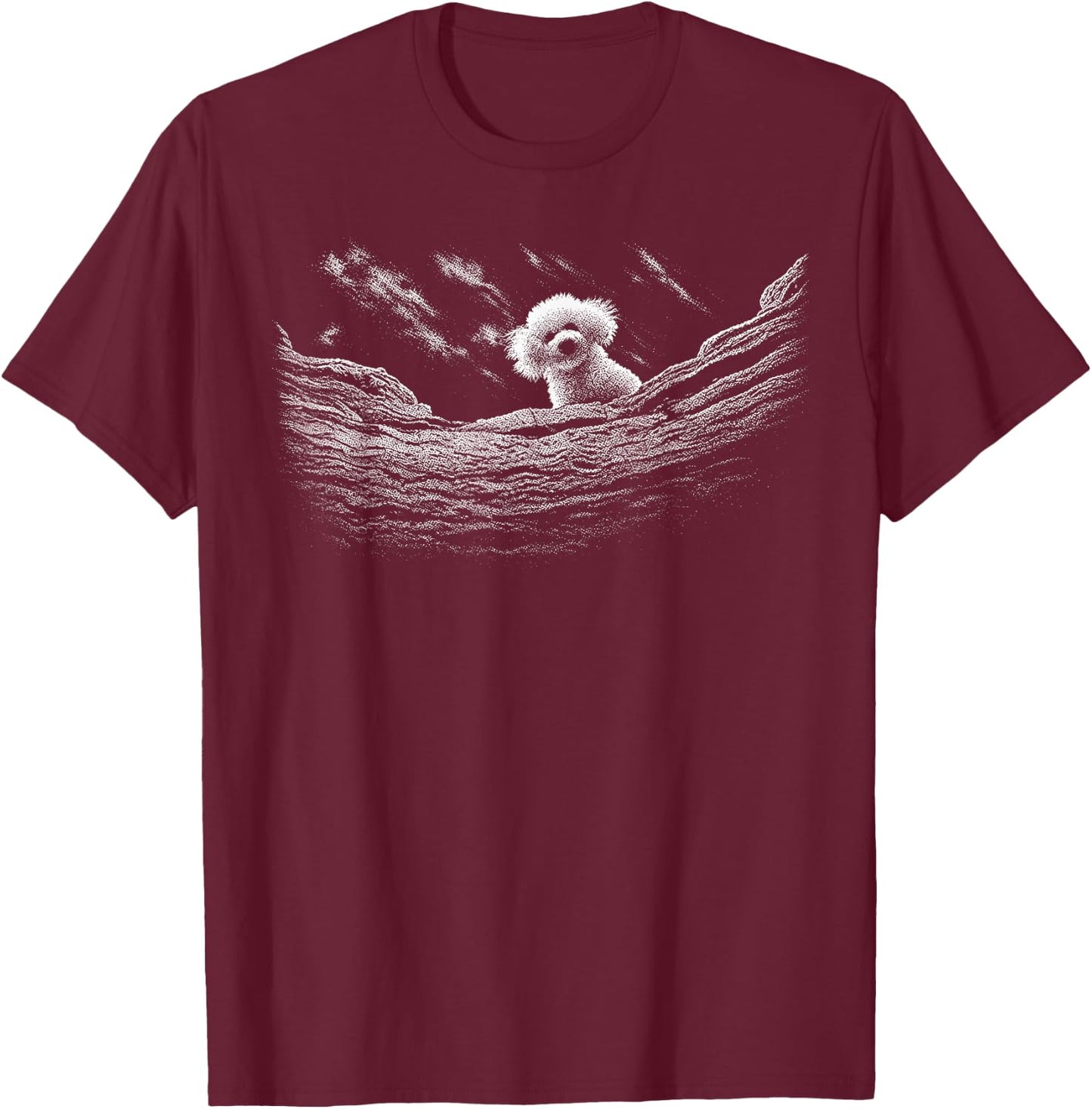 Cute Serial Dog T-Shirt - T-Shirt | Maroon