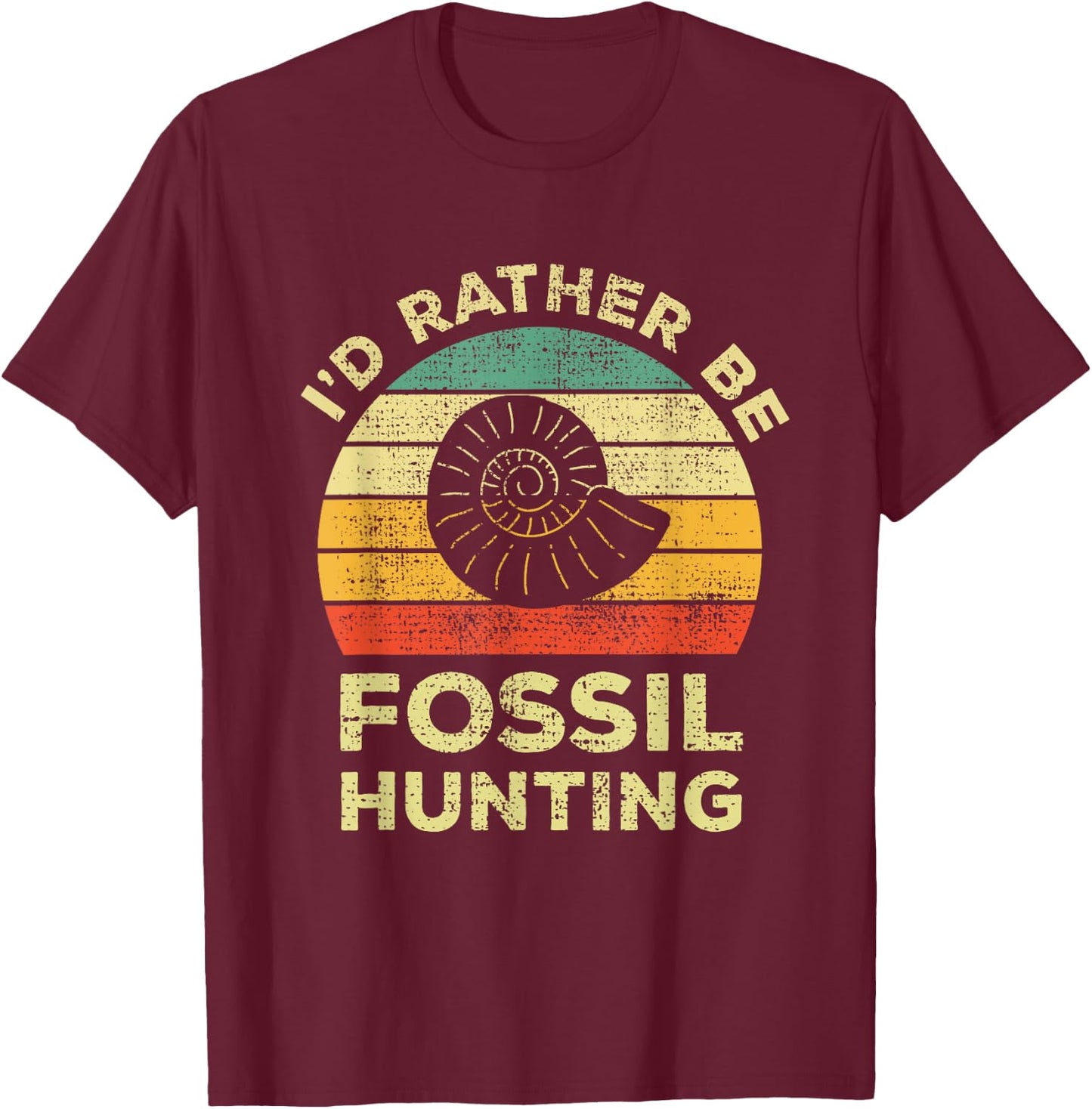 I'd rather look for fossils T-Shirt - T-Shirt | Maroon