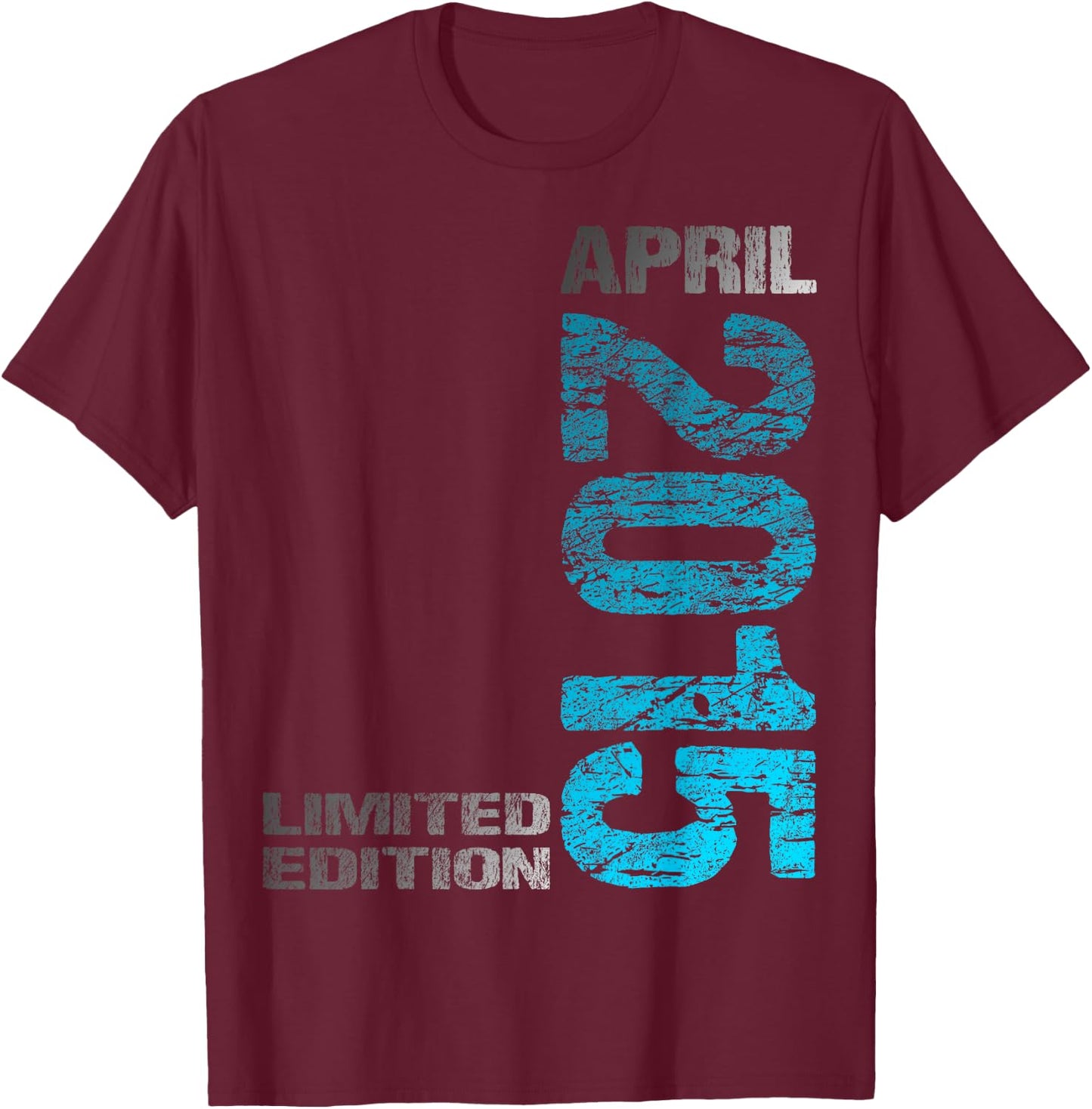 April 2015 Junge Mädchen 11. Geburtstag Limited Edition 11 T-Shirt - T-Shirt | Maroon