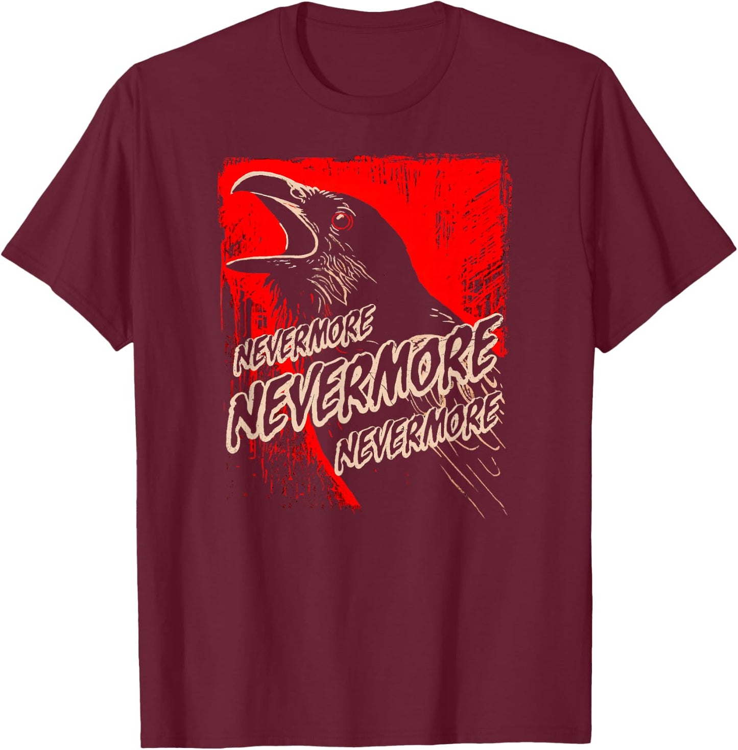 Last Gasp Graphics Women's Gothic Fantasy Literary-Themed - Black, Small T-Shirt - T-Shirt | Maroon