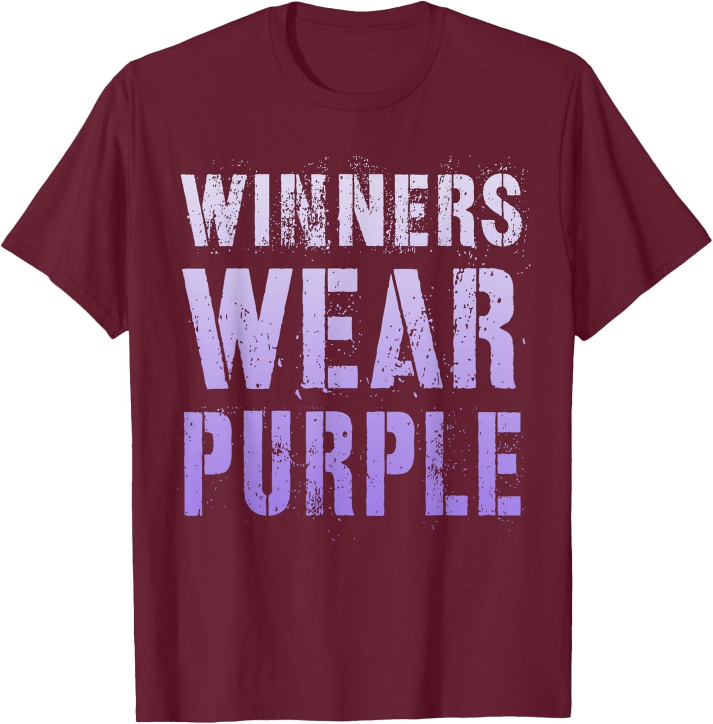 Vintage WINNERS WEAR PURPLE Summer Camp Team Go War Game T-Shirt - T-Shirt | Maroon