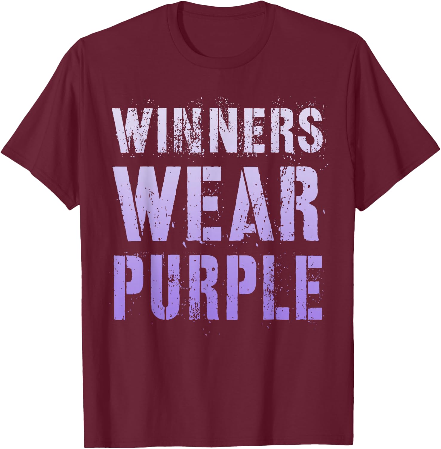 Vintage WINNERS WEAR PURPLE Summer Camp Team Go War Game T-Shirt - T-Shirt | Maroon