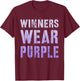 Vintage WINNERS WEAR PURPLE Summer Camp Team Go War Game T-Shirt - T-Shirt | Maroon