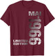 Limited Edition Mai 1966 Mann Frau 60. Geburtstag T-Shirt - T-Shirt | Maroon