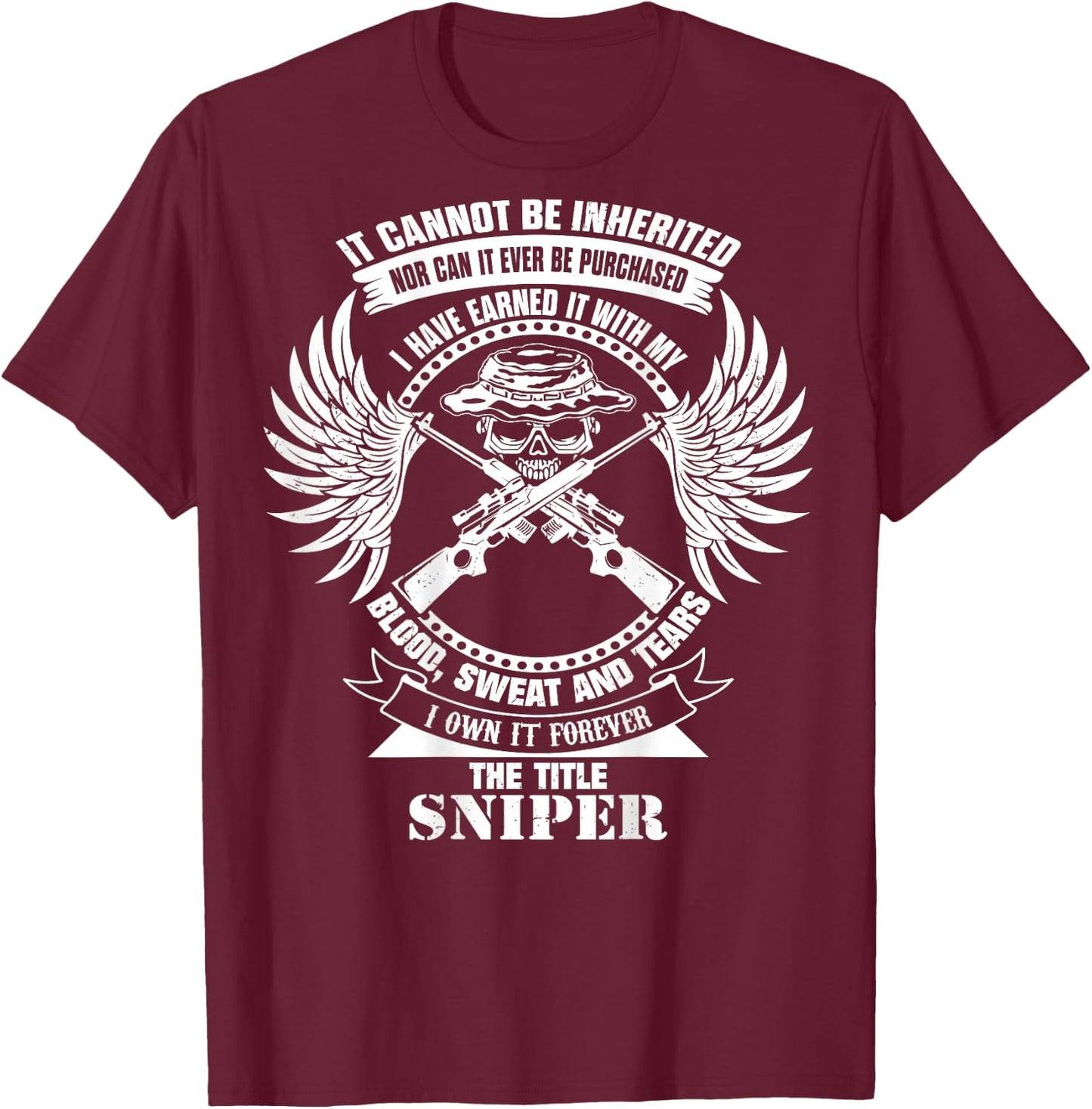 Sniper Shirts T-Shirt - T-Shirt | Maroon