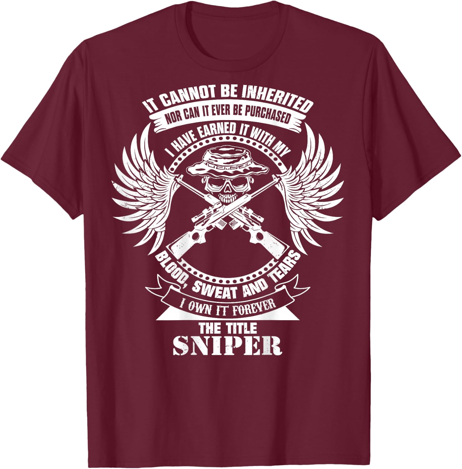 Sniper Shirts T-Shirt - T-Shirt | Maroon