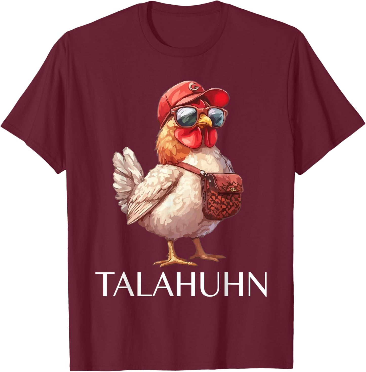 Talahuhn Spruch Lustig Tala Huhn Motiv , -Erwachsene, Schwarz, S T-Shirt - T-Shirt | Maroon