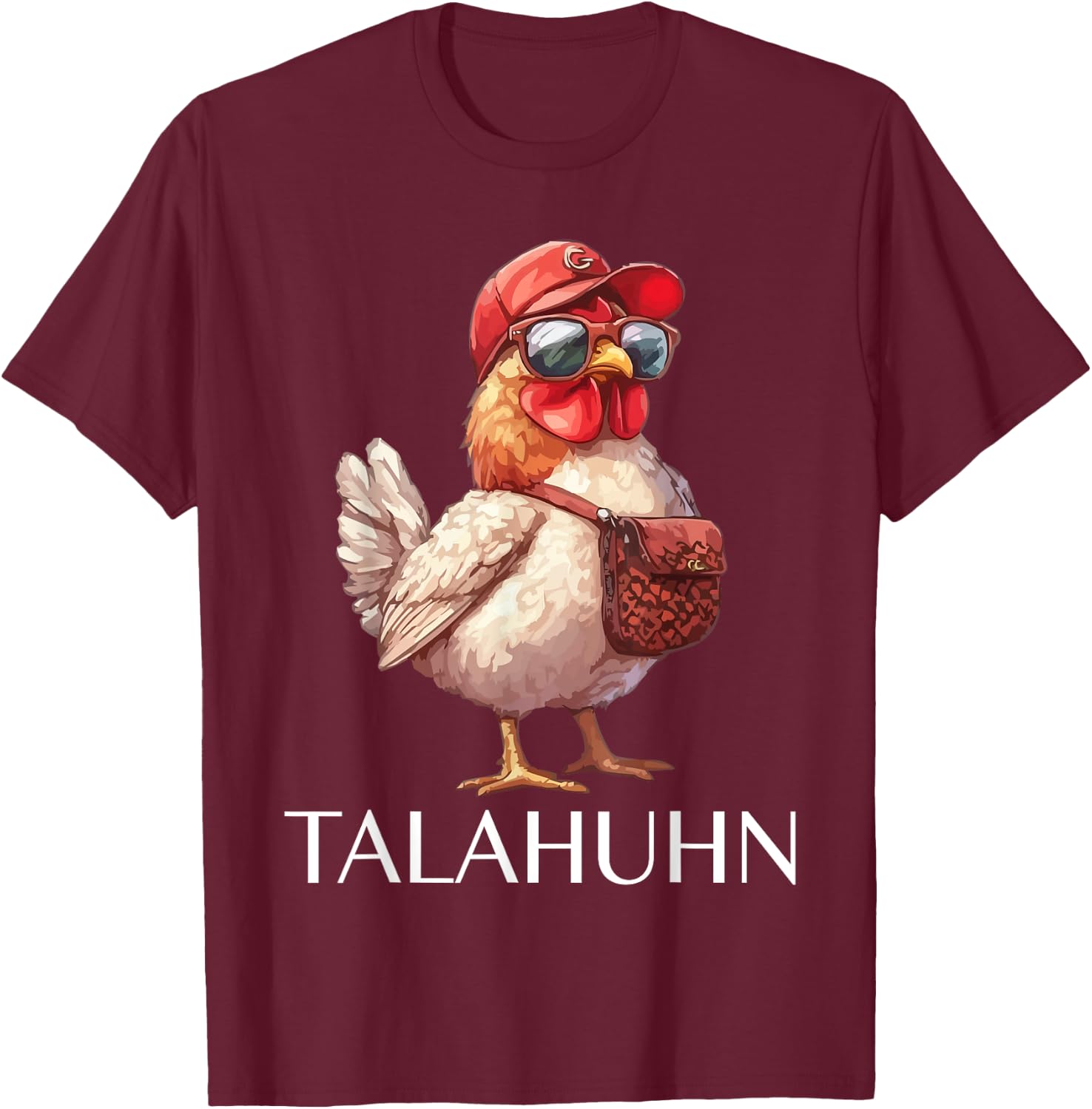 Talahuhn Spruch Lustig Tala Huhn Motiv , -Erwachsene, Schwarz, S T-Shirt - T-Shirt | Maroon