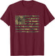 Camo American Flag USA Camouflage Men Boys Women Girls Kids T-Shirt - T-Shirt | Maroon