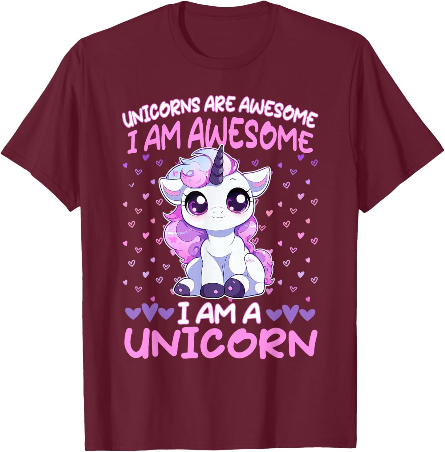 Unicorn Awesome Quote sweet unicorns daughter T-Shirt - T-Shirt | Maroon