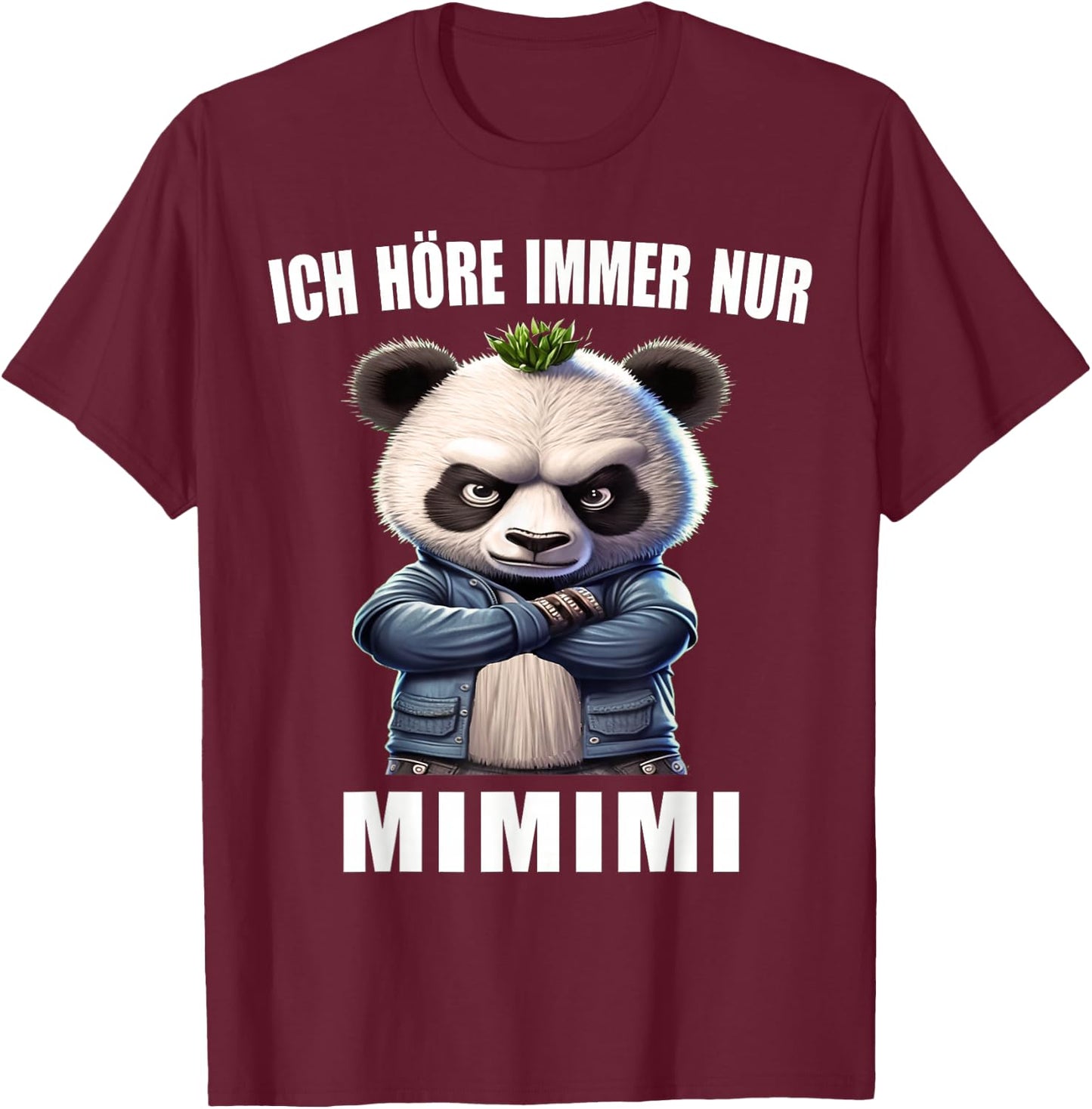 Ich hörre immer nur Mimimi Heulsuse heul doch Mi mi , black T-Shirt - T-Shirt | Maroon