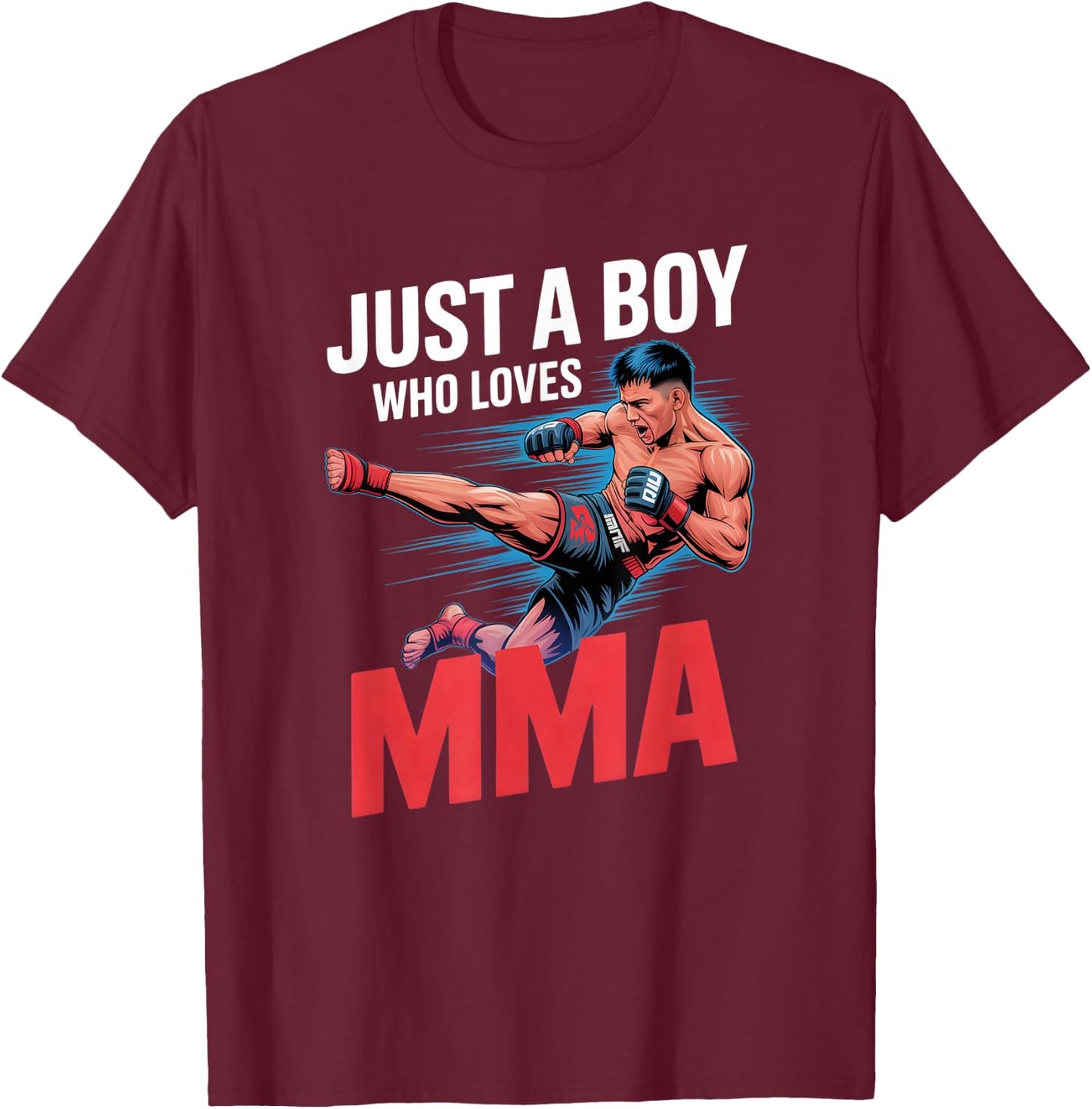Boys MMA T-Shirt - T-Shirt | Maroon