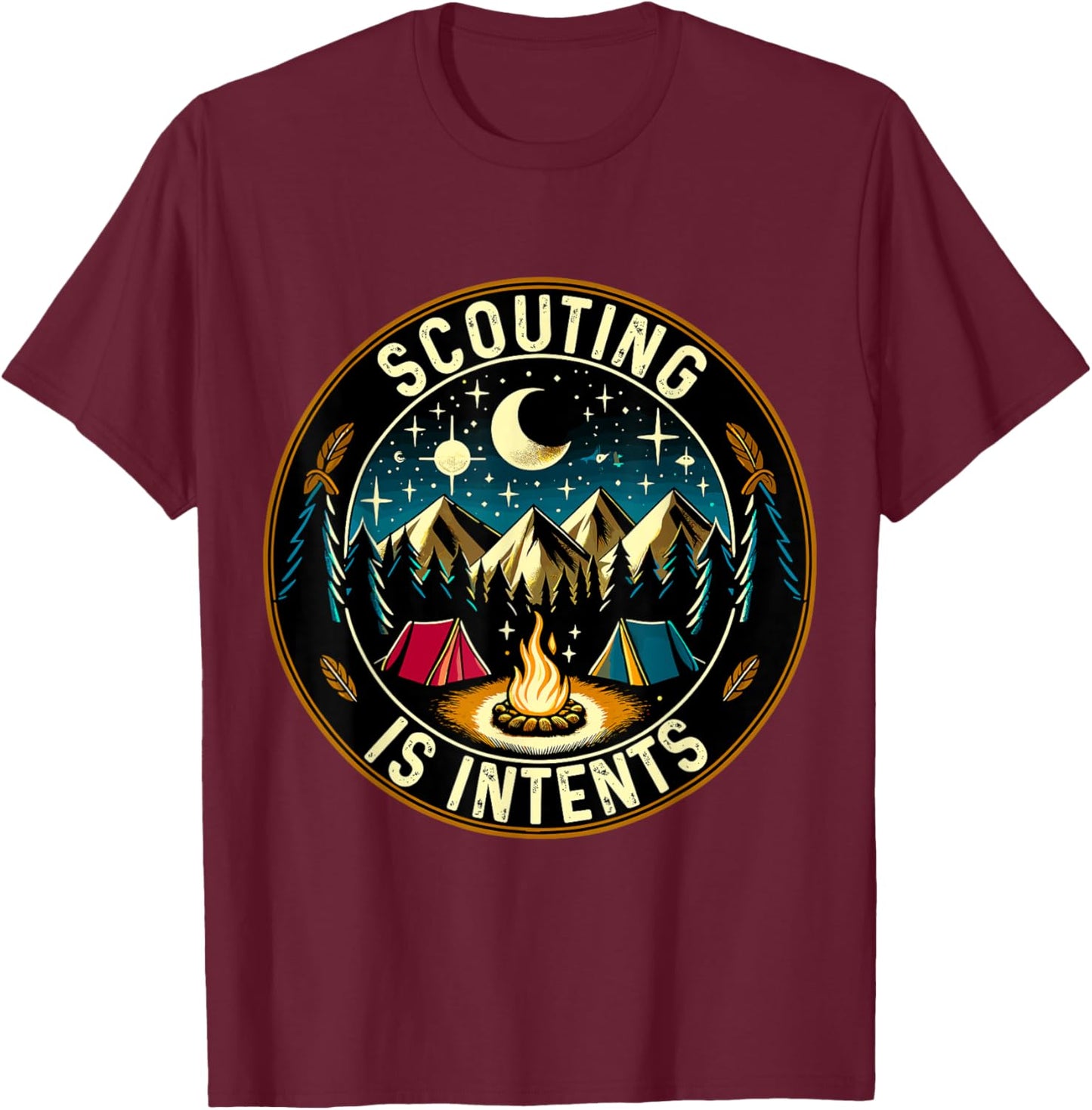 Scouting is Intents Scout Camper Camping T-Shirt - T-Shirt | Maroon