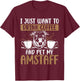 Amstaff Dog Bully American Staffordshire Terrier T-Shirt - T-Shirt | Maroon