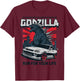 Godzilla - Run for Your Life Car T-Shirt - T-Shirt | Maroon