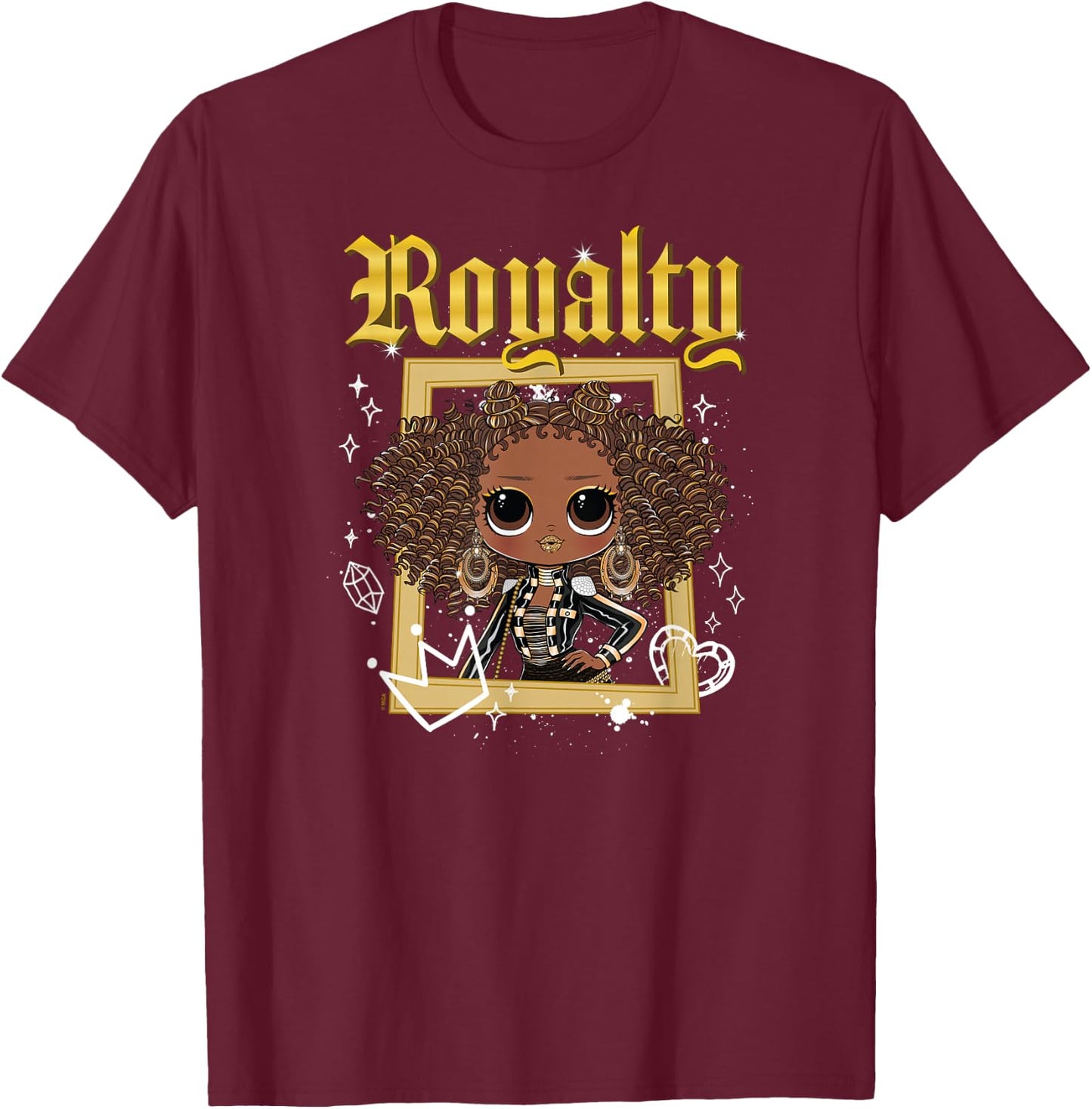 LOL OMG! - Royal Bee Frame T-Shirt - T-Shirt | Maroon