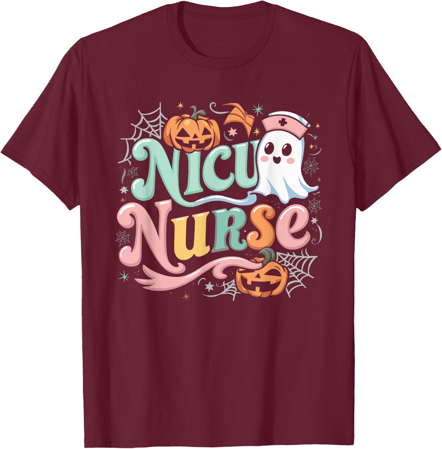 NICU Nurse Infant Care Halloween Costume T-Shirt - T-Shirt | Maroon
