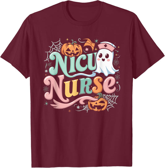 NICU Nurse Infant Care Halloween Costume T-Shirt - T-Shirt | Maroon