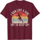 Catch Some Rays Vintage Retro Girl Women's Funny Running T-Shirt - T-Shirt | Maroon