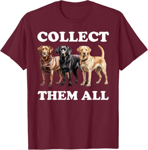 Funny Labrador Dog Men Women Kids T-Shirt - T-Shirt | Maroon