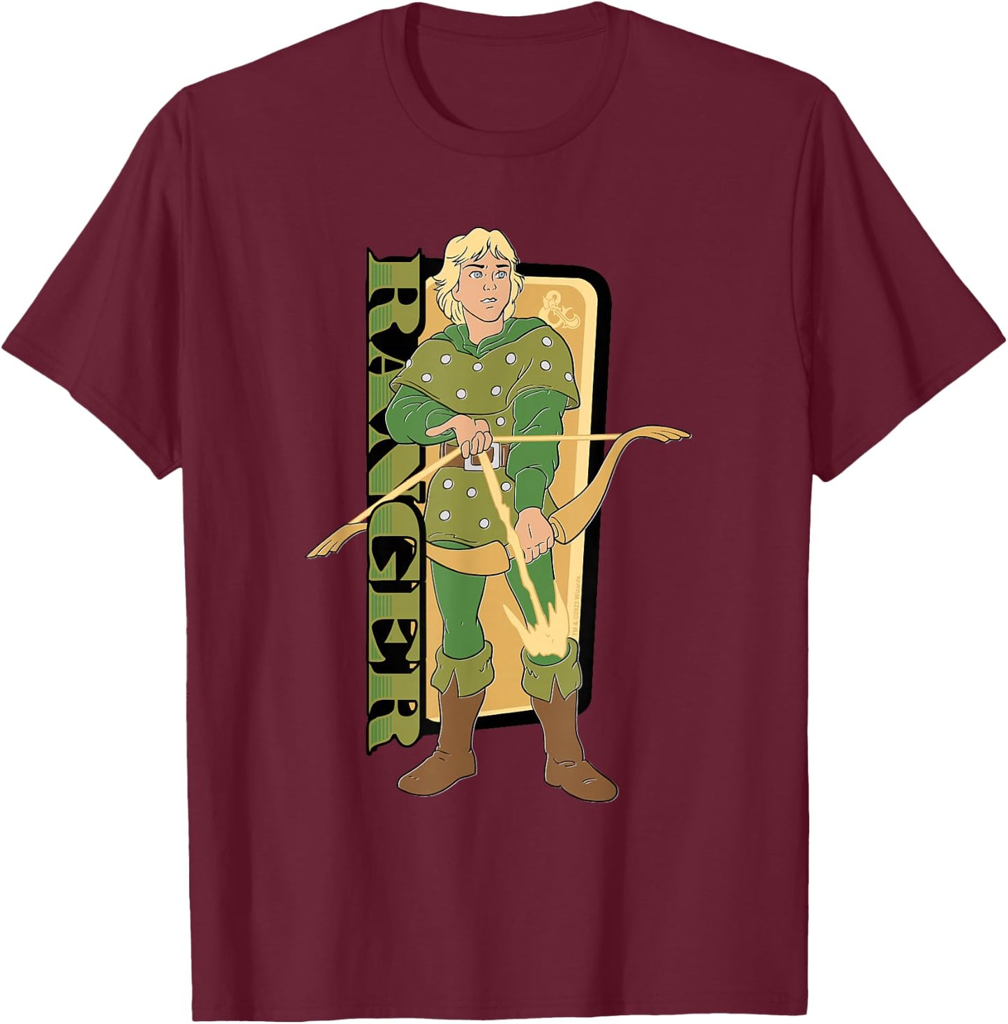 Dungeons & Dragons Hank the Ranger T-Shirt - T-Shirt | Maroon