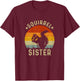 Vintage Squirrel Graphic for Squirrel Lover Sister Retro T-Shirt - T-Shirt | Maroon
